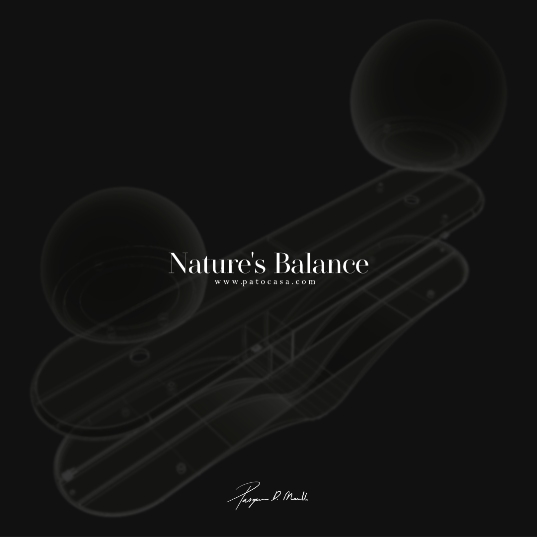 Desk lamp，natural，balance，circular，