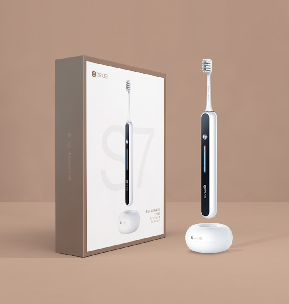 Sonic toothbrush，DR.BEI S7，Oral cleaning tools，2020 red dot product design award，