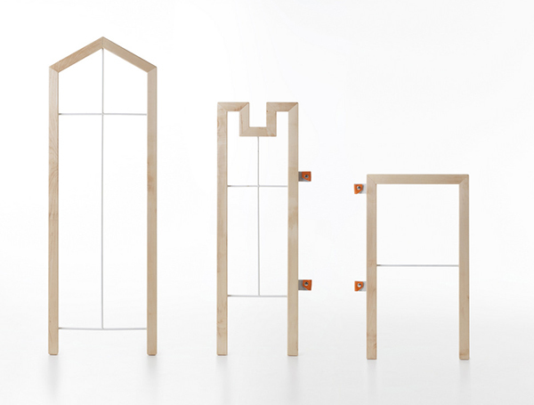 product design，industrial design，Simplicity，woodiness，coat hanger，