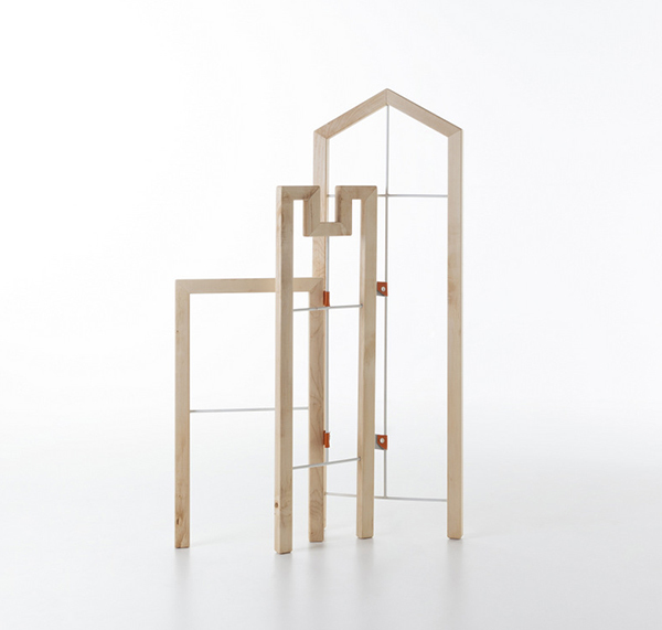 product design，industrial design，Simplicity，woodiness，coat hanger，