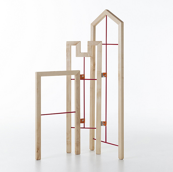 product design，industrial design，Simplicity，woodiness，coat hanger，