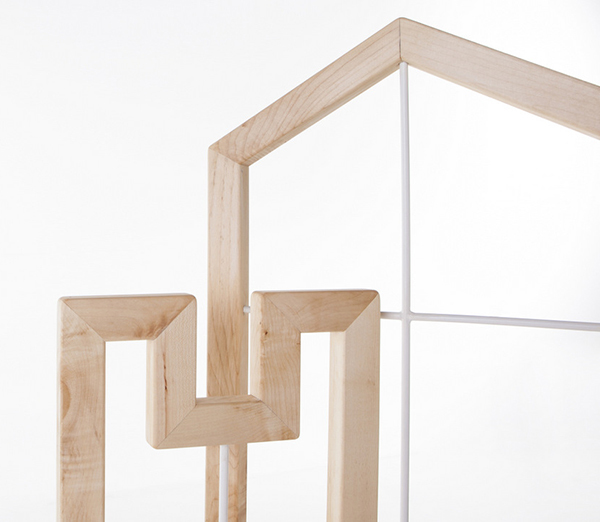 product design，industrial design，Simplicity，woodiness，coat hanger，