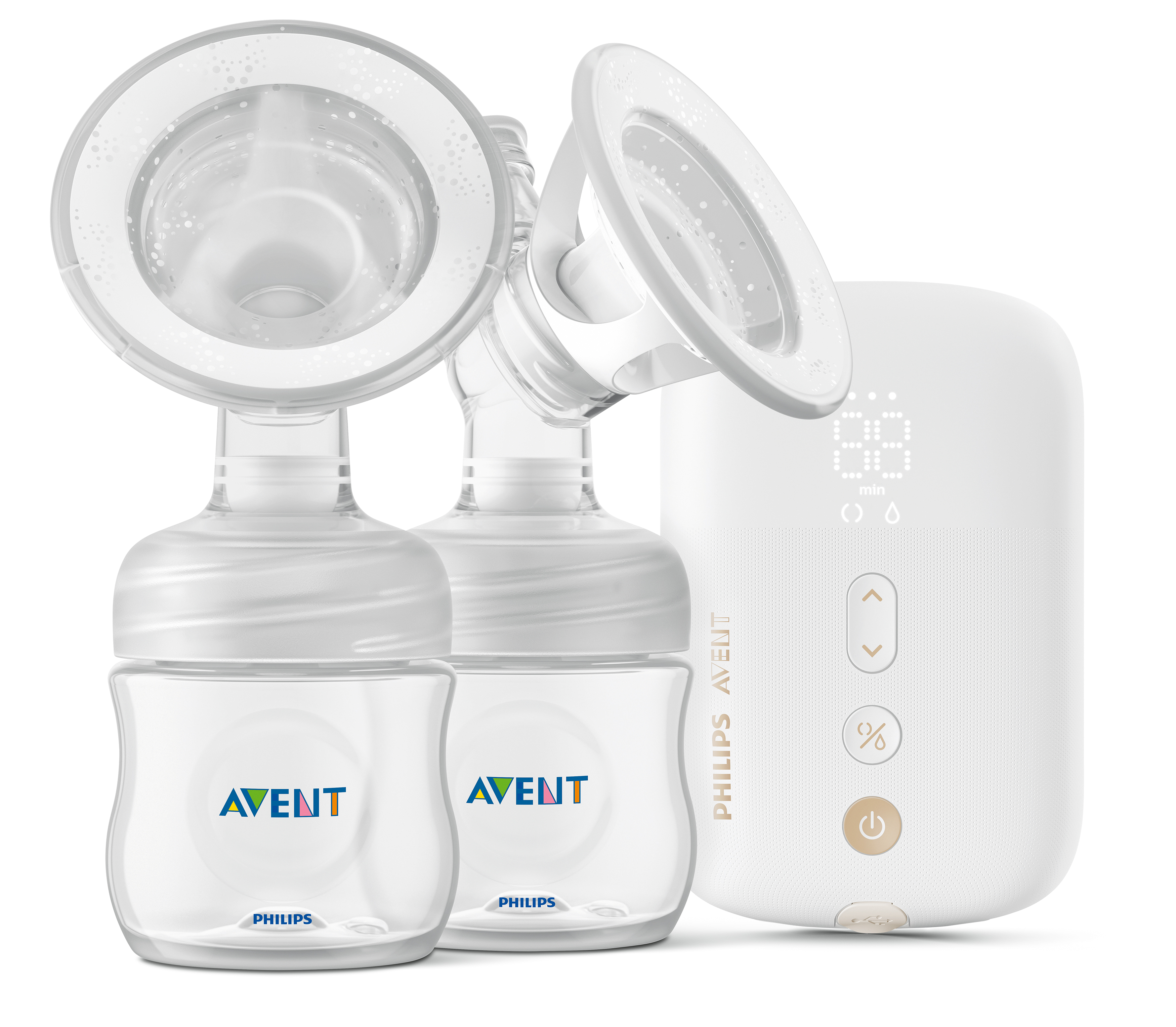 Double electric breast pump，Philips comes，Maternal and infant products，2020 red dot product design award，
