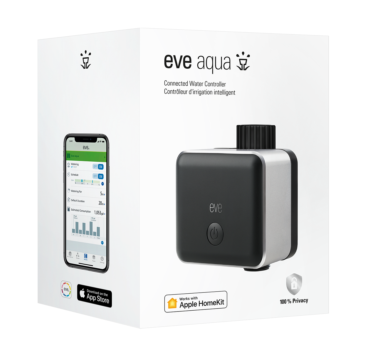 Intelligent water controller，Eve Aqua，artificial intelligence，2020 red dot product design award，