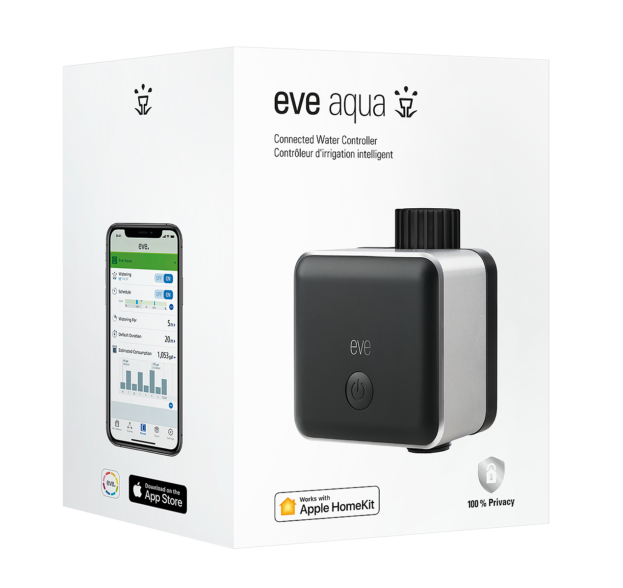 Intelligent water controller，Eve Aqua，artificial intelligence，2020 red dot product design award，