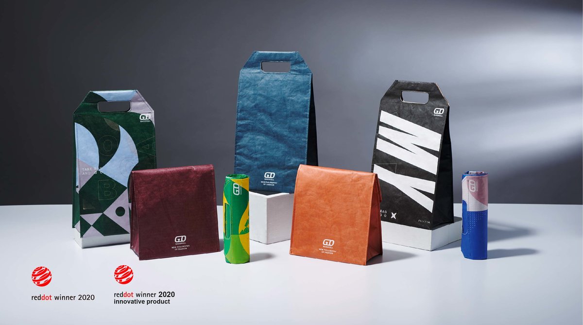 2020 red dot product design award，BAGOROL，Environment-Friendly Bag，Ready bag，waterproof，Hand sewing，Synthetic fiber，Bag，