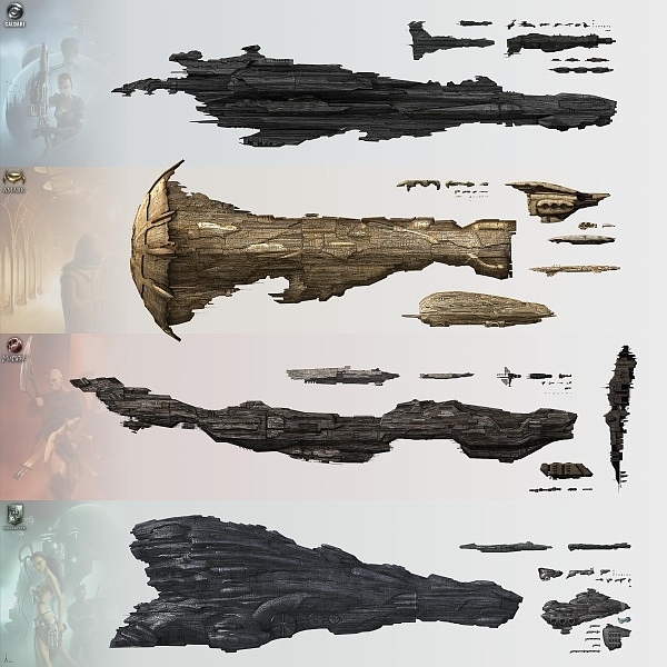 Spacecraft design，science fiction，3D rendering，