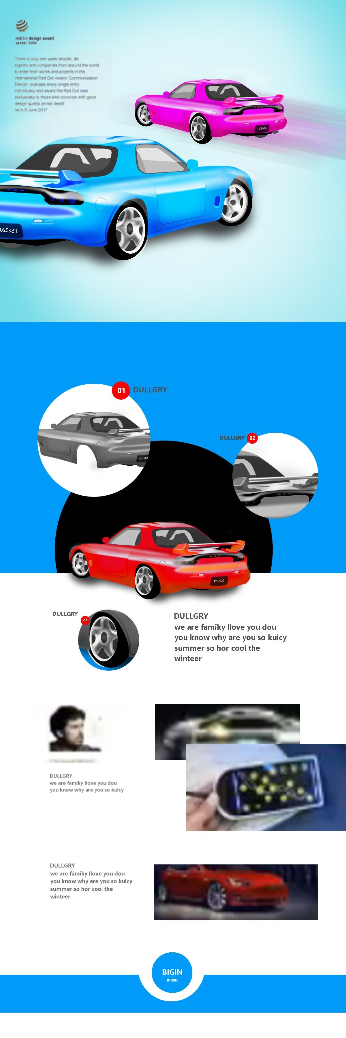 Sports car，ps，study，