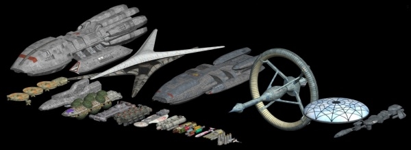 Spacecraft design，science fiction，3D rendering，