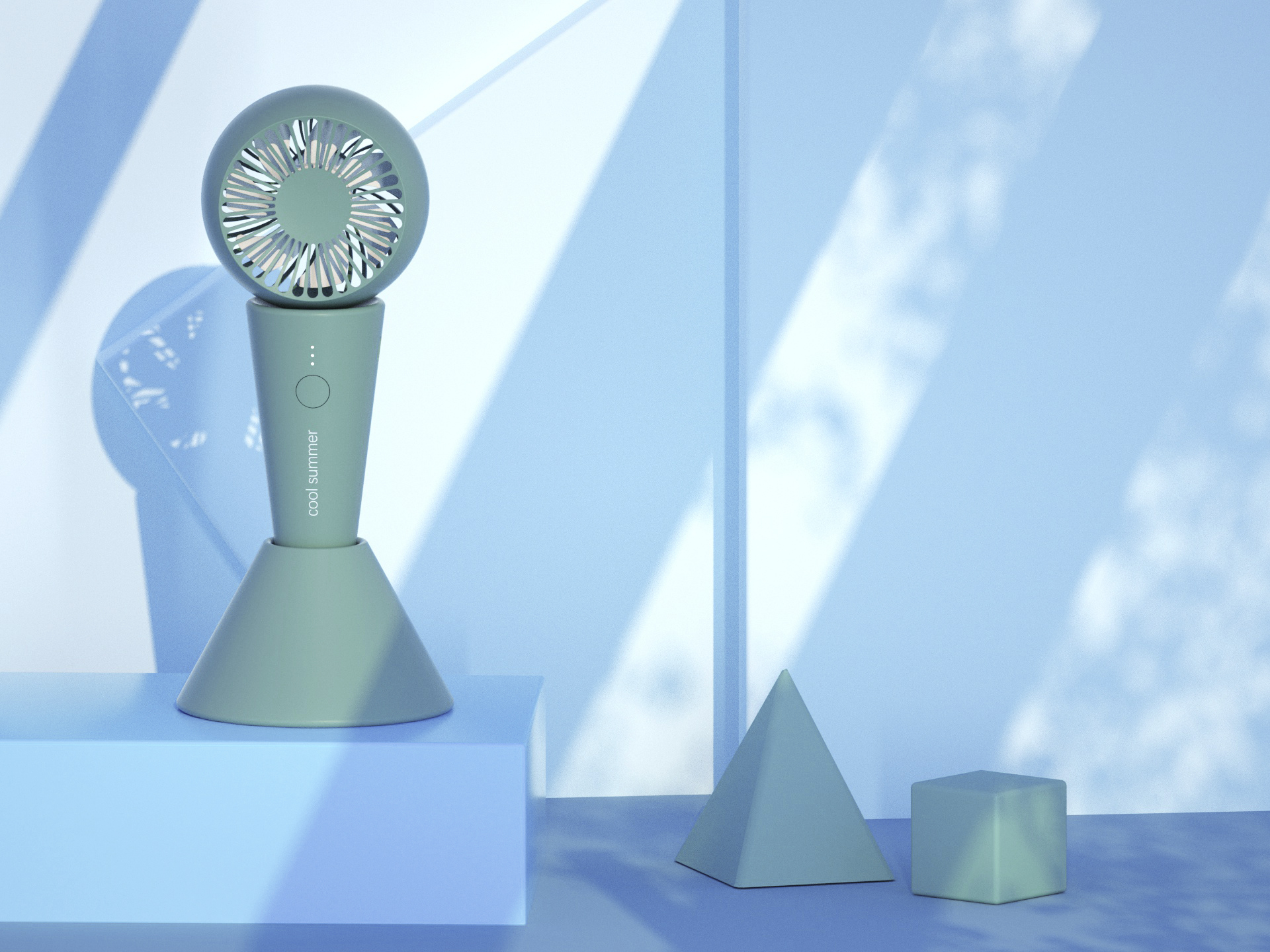 Fan，Ice cream，ice cream，Small fan，