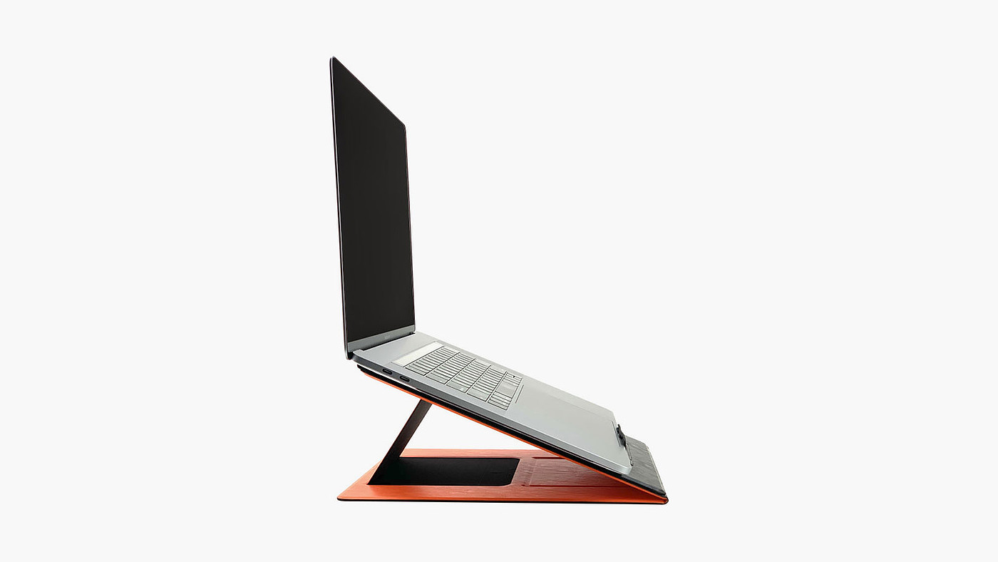 2020 red dot product design award，MOFT Z，Computer stand，fold，