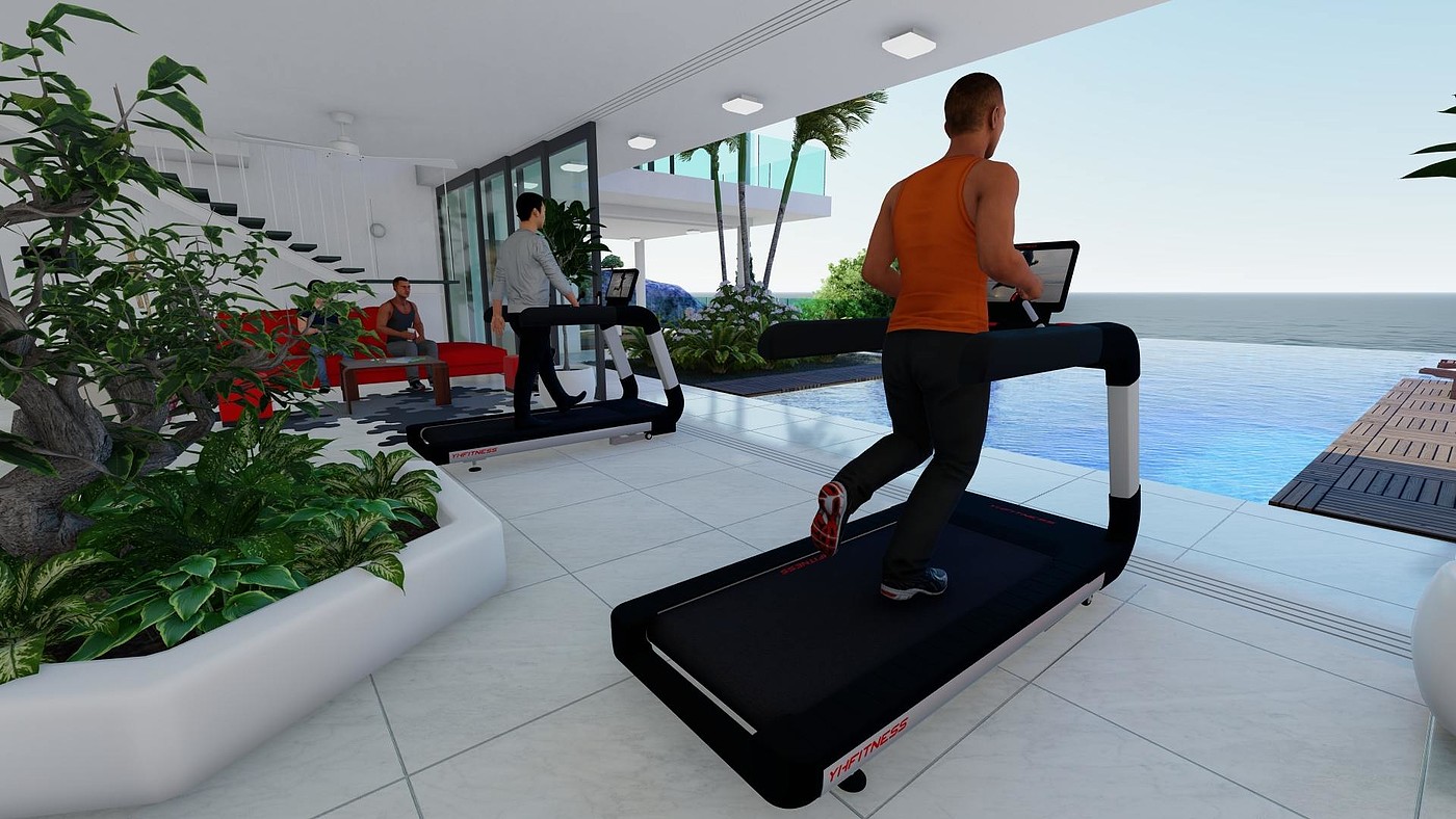 Design of commercial treadmill，Yhfitness Youhe design，Fitness equipment design，Sports equipment design，