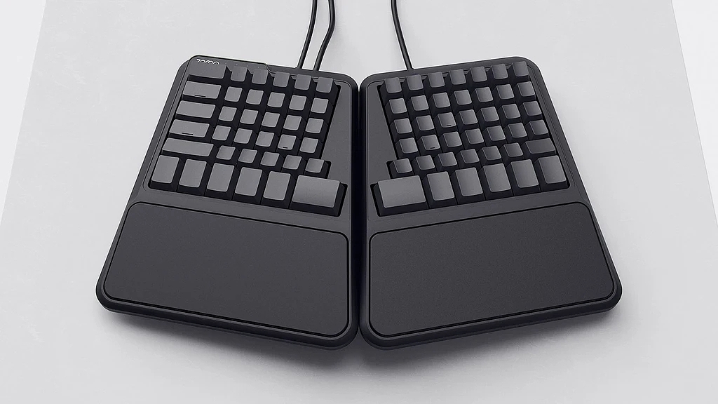 ergonomic keyboard ，Electronics，Zergotech Freedom，2020 red dot product design award，