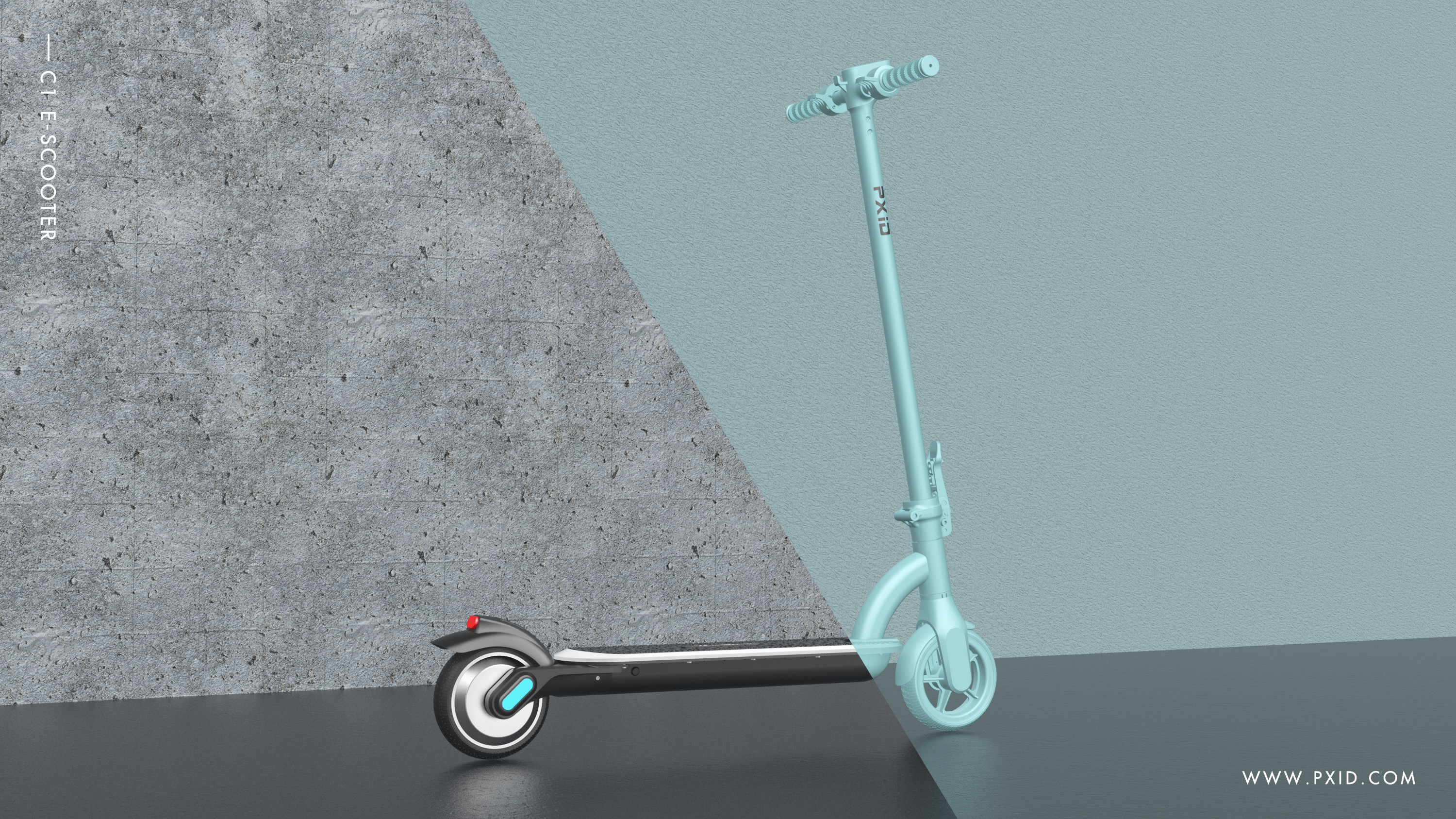 Scooter，Scooter design，Electric scooter，Design of electric scooter，Electric vehicle design，Design of transportation tools，