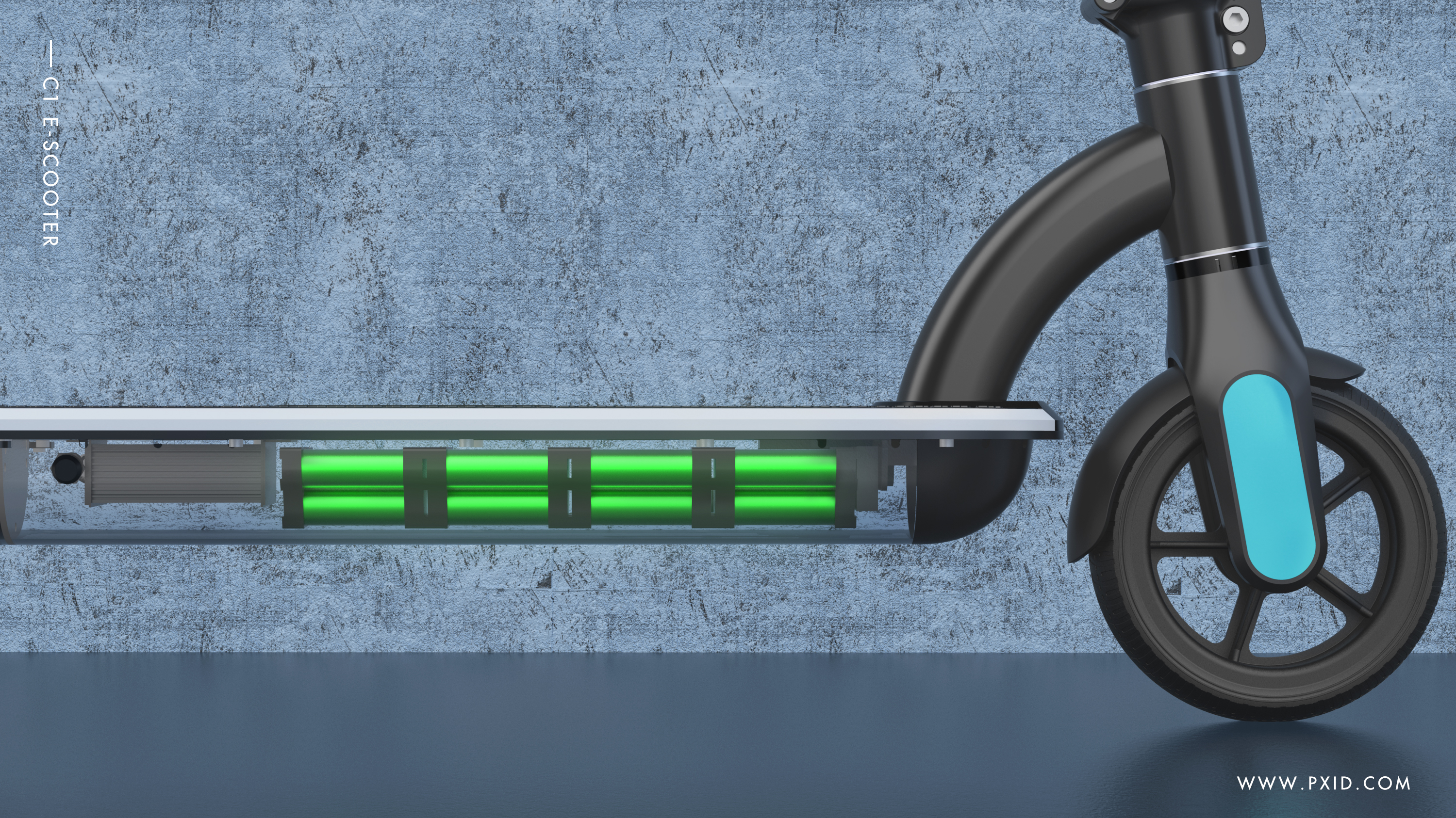 Scooter，Scooter design，Electric scooter，Design of electric scooter，Electric vehicle design，Design of transportation tools，