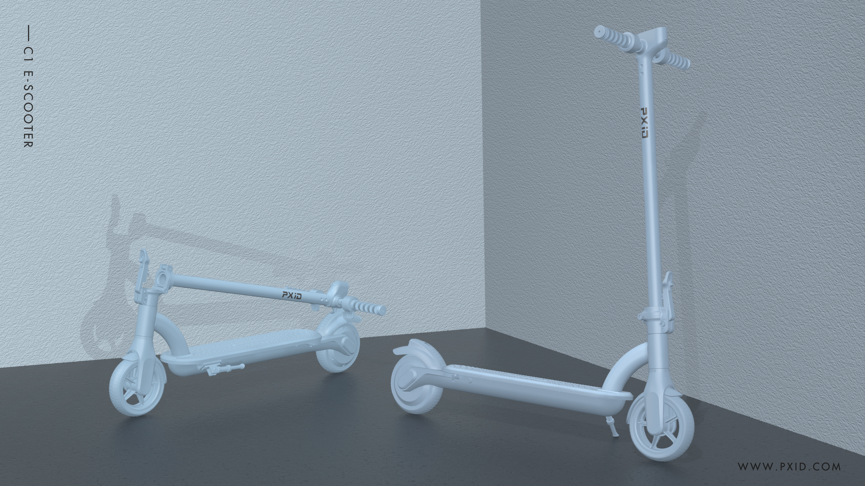 Scooter，Scooter design，Electric scooter，Design of electric scooter，Electric vehicle design，Design of transportation tools，