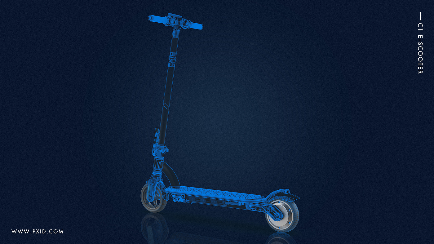 Scooter，Scooter design，Electric scooter，Design of electric scooter，Electric vehicle design，Design of transportation tools，