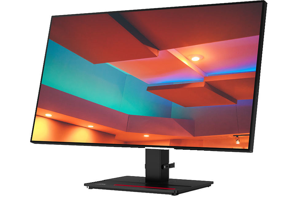 2020 red dot product design award，ThinkVision P27h，monitor，association，lenovo，Multi angle，QHD IPS Infinity，Mobile phone bracket，