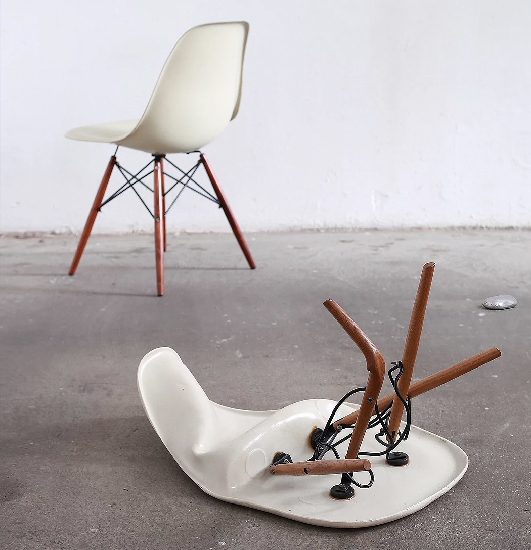椅子，重新设计，跷跷板，木制，