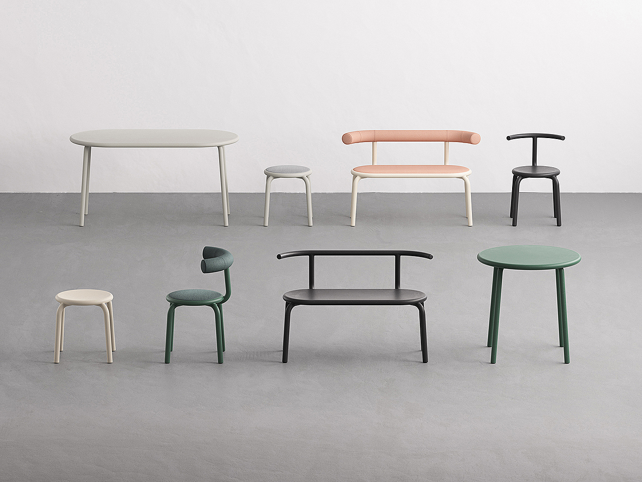 chair，stool，sofa，Table，interaction，