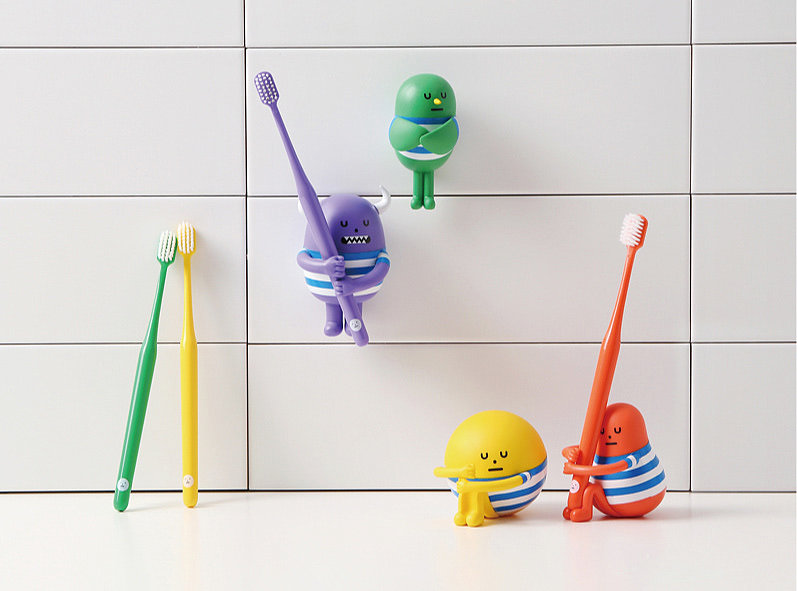 Toothbrush holder，monster，lovely，Multicolor，Oral care，