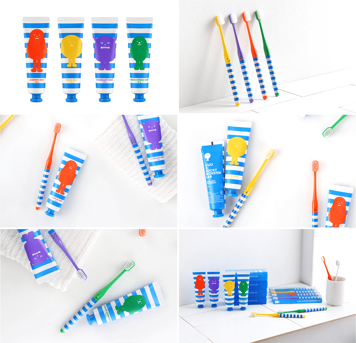 Toothbrush holder，monster，lovely，Multicolor，Oral care，