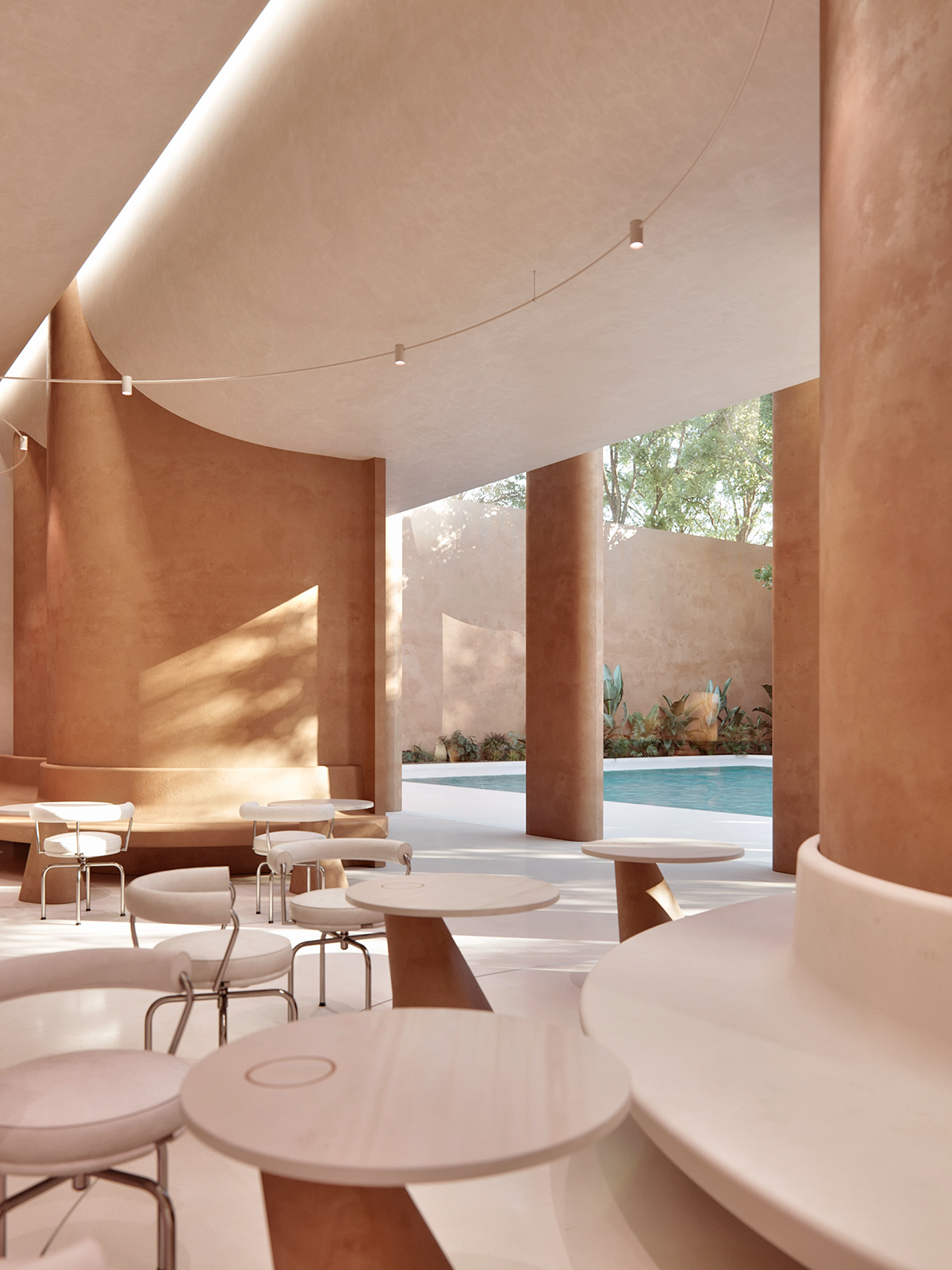 Interior design，3dmax，bar，