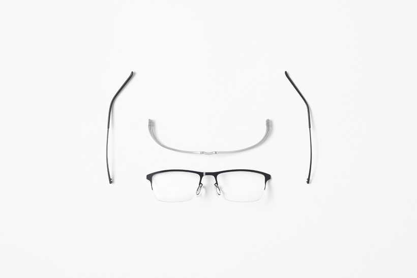 glasses，Material application，Sato Da，By bending thin titanium plates without hinges, excellent，