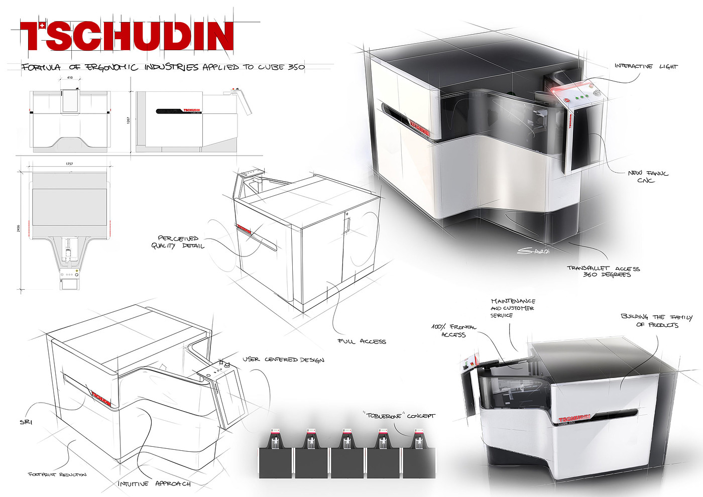 Grinding machine，CUBE 350，Tools and equipment，2020 red dot product design award，