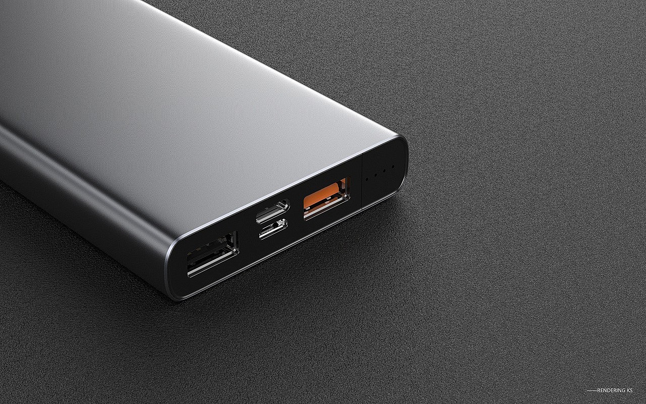 Keyshot, mobile power, rendering，Electronics，Product rendering，