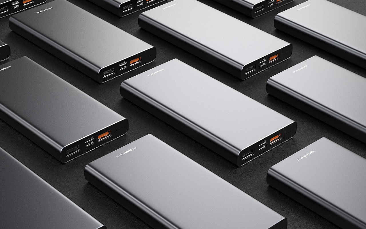 Keyshot, mobile power, rendering，Electronics，Product rendering，