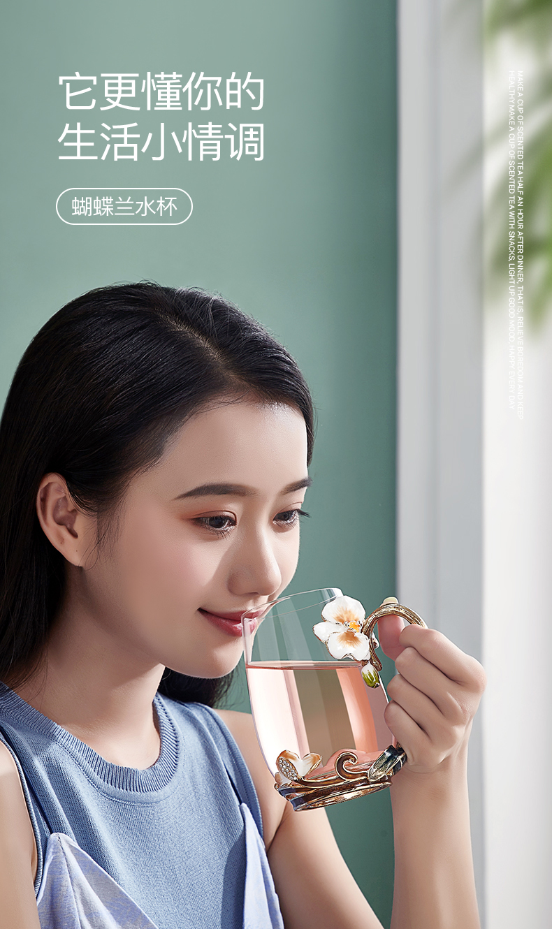 办公室水杯拍摄玻璃02办公室02高硼硅简单的生活简单的喝水静物