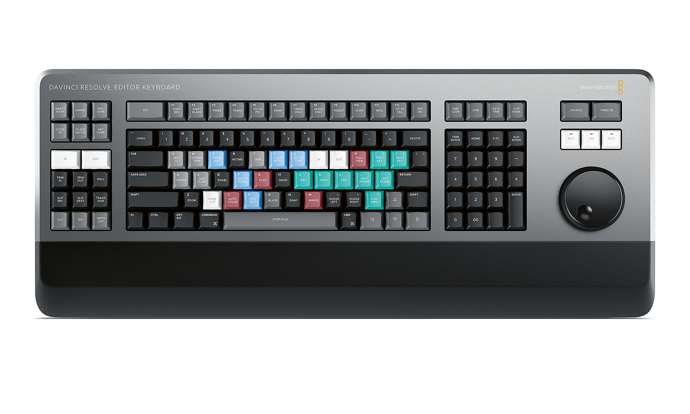 2020 red dot product design award，keyboard，Blackmagic DaVinci，