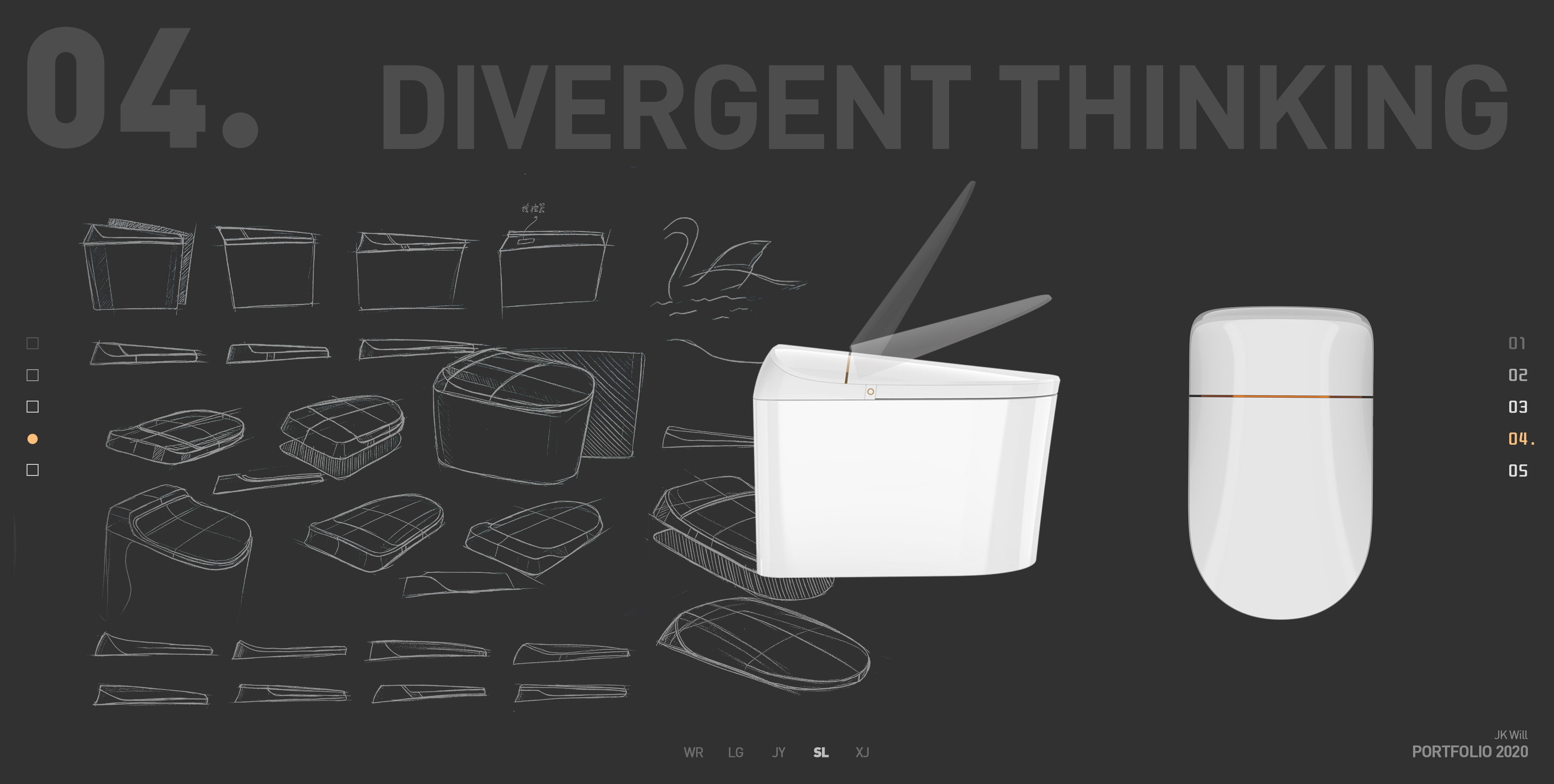 Intelligent toilet，Modeling design，