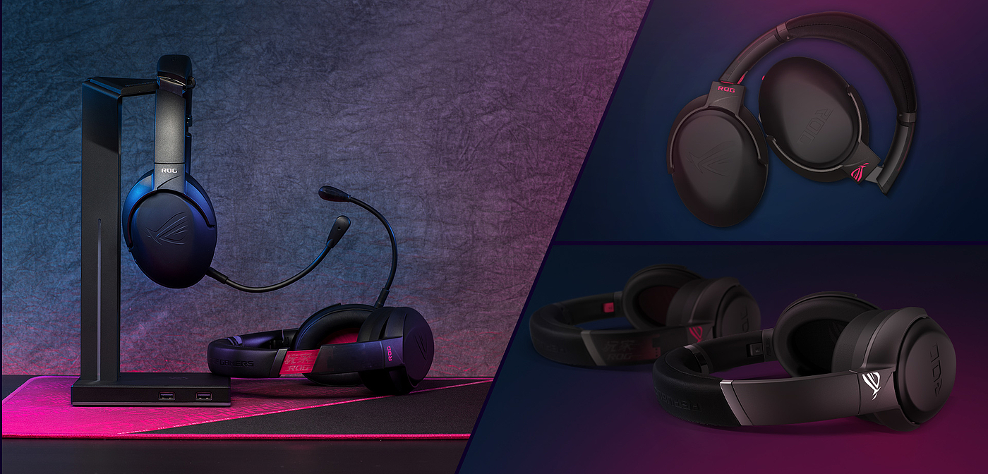 2020 red dot product design award，headset，ROG Strix Go series，wireless，E-sports，over-ear ，