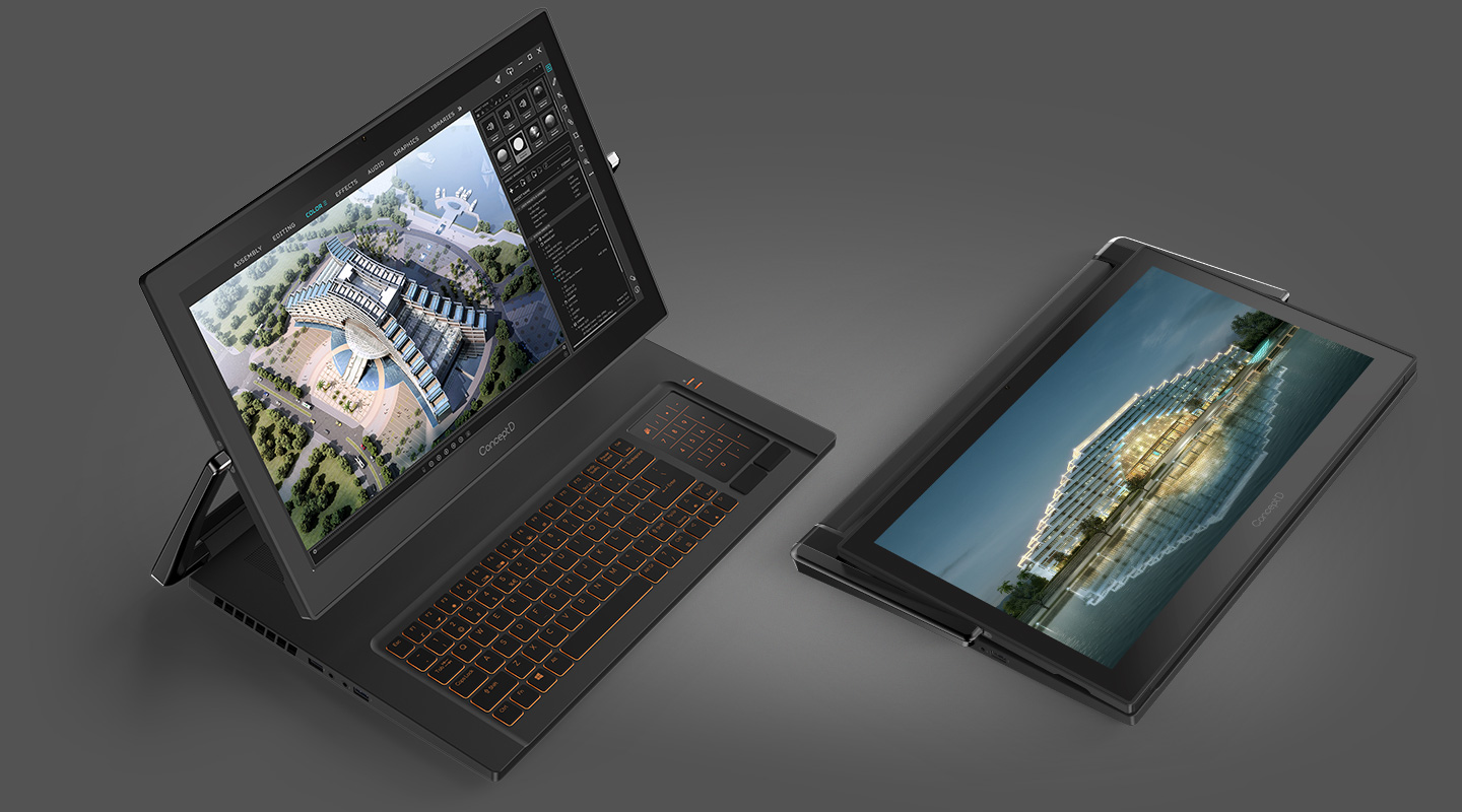 2020 red dot product design award，ConceptD 9 Series，Pen electricity，Rotate 180 °，Pen input，