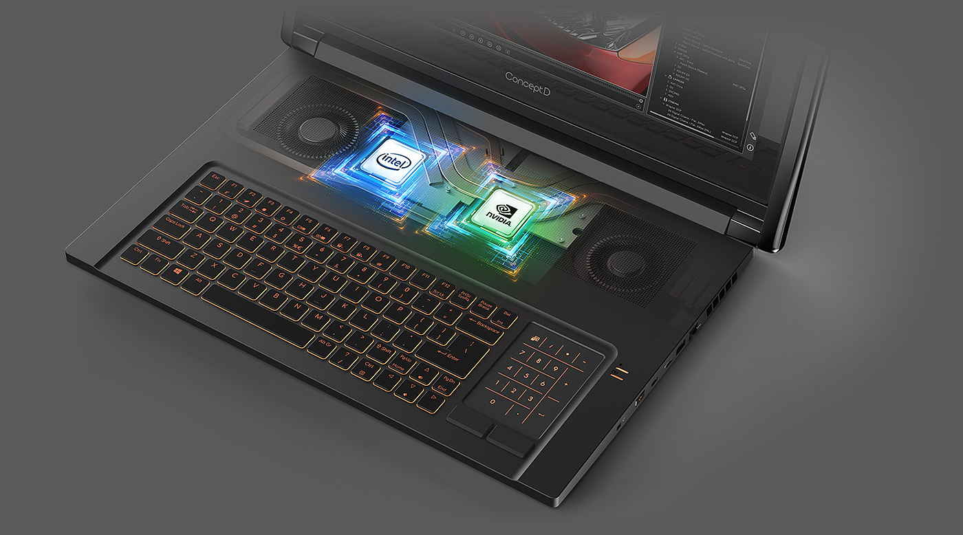 2020 red dot product design award，ConceptD 9 Series，Pen electricity，Rotate 180 °，Pen input，