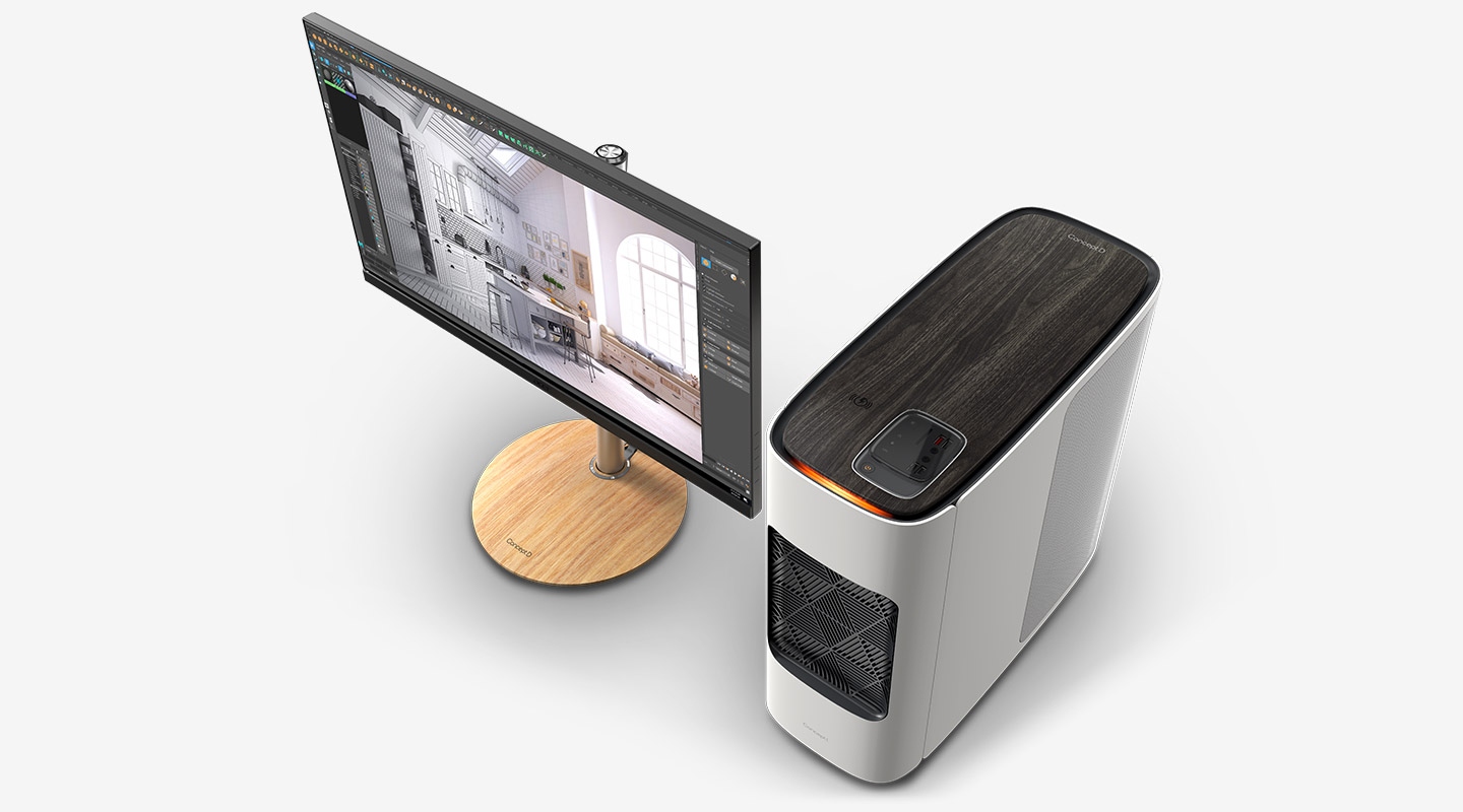 2020 red dot product design award，ConceptD 700，host，be quiet，Wireless charging，