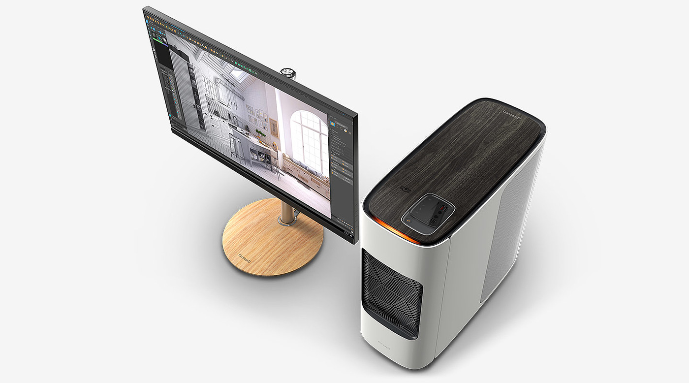 2020 red dot product design award，ConceptD 700，host，be quiet，Wireless charging，