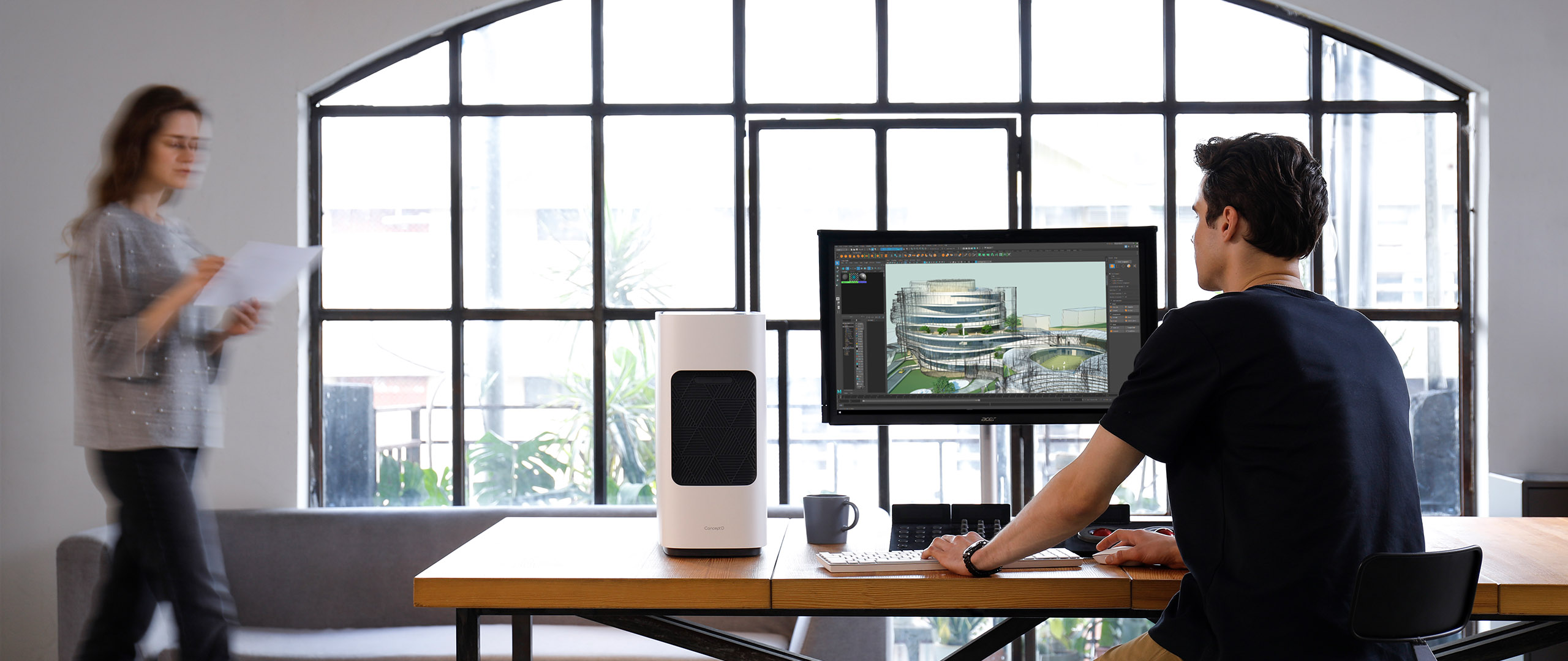 2020 red dot product design award，ConceptD 700，host，be quiet，Wireless charging，