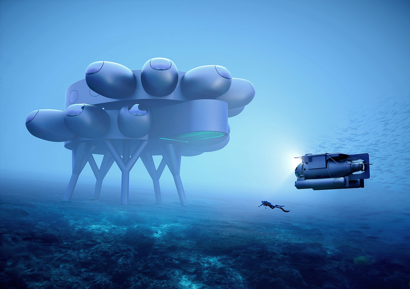 ocean，Underwater，workstation，advanced，