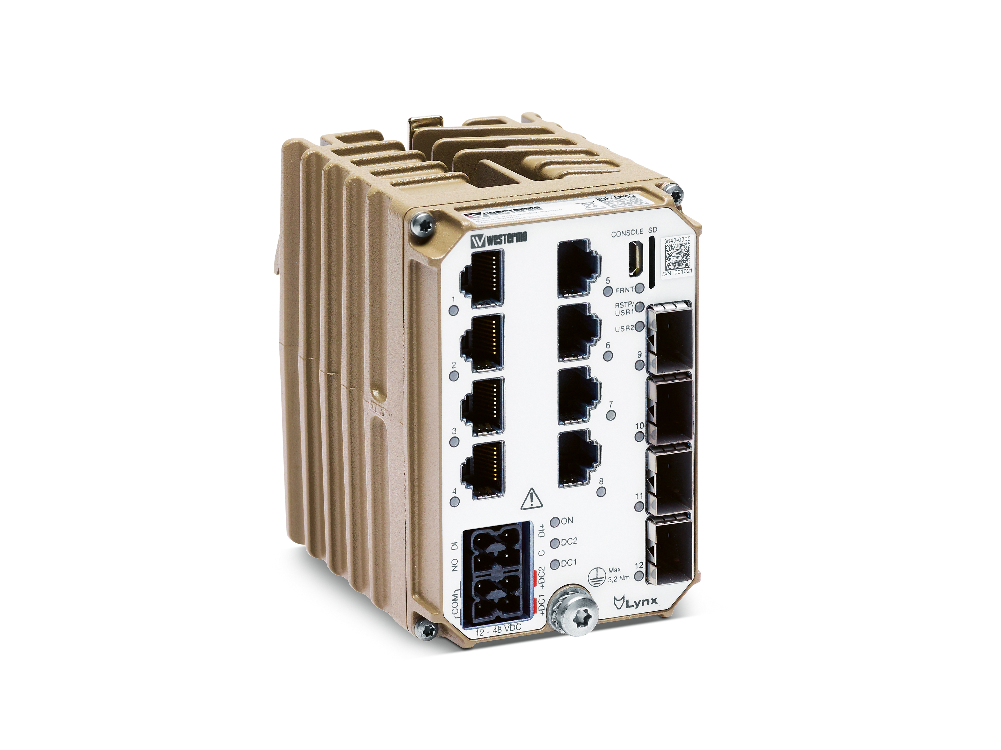 Industrial Gigabit Ethernet switch，Lynx 5512，Electronics，2020 red dot product design award，