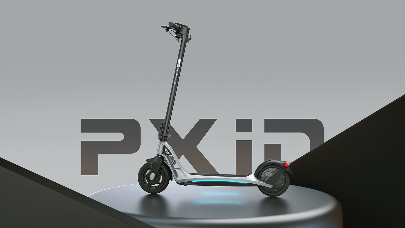 Scooter，Scooter design，Electric scooter，Design of electric scooter，Electric vehicle design，Design of transportation tools，pxid，