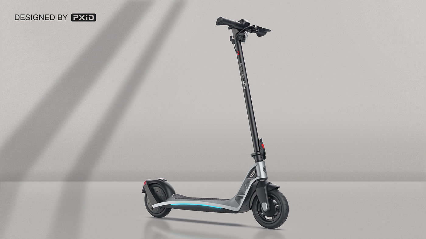 Scooter，Scooter design，Electric scooter，Design of electric scooter，Electric vehicle design，Design of transportation tools，pxid，