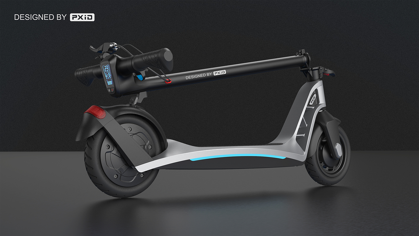 Scooter，Scooter design，Electric scooter，Design of electric scooter，Electric vehicle design，Design of transportation tools，pxid，