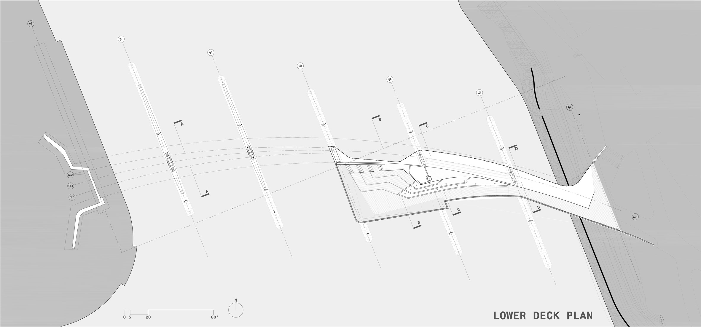 Footbridge，Architecture，Stepped，