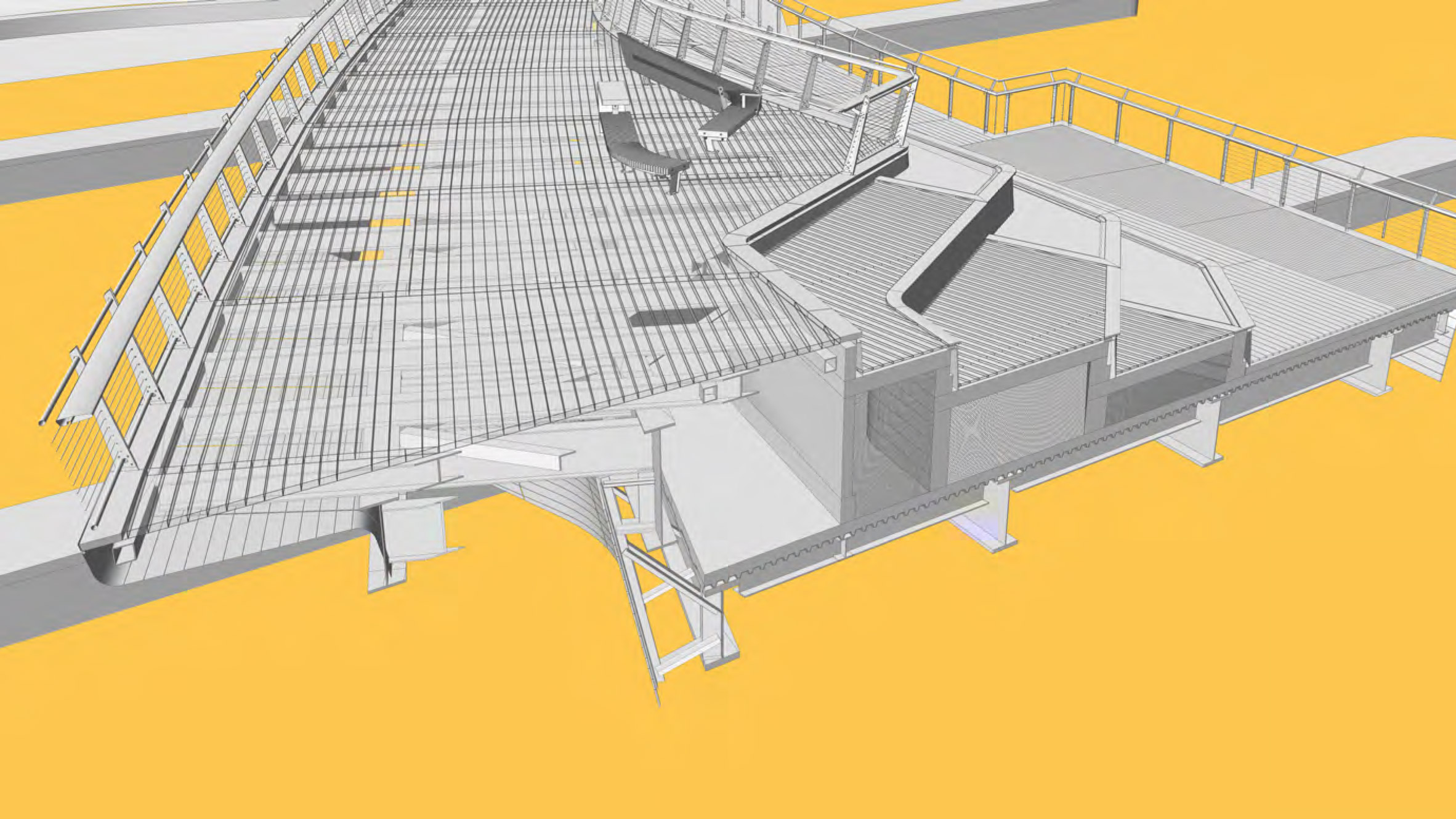 Footbridge，Architecture，Stepped，