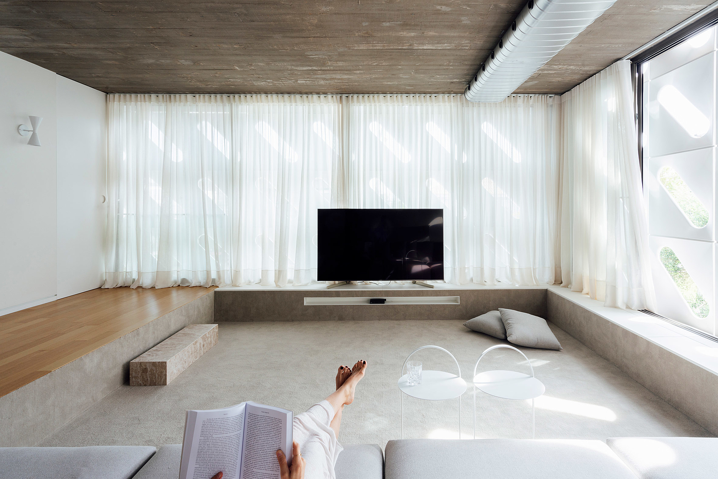 Architecture，Glass，Hollowed out，window shades，Interior design，