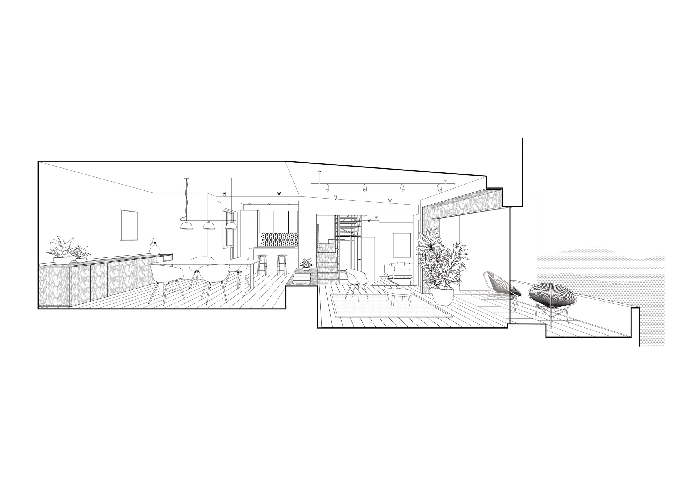 Interior design，Climbing wall，Sports type，stairs，