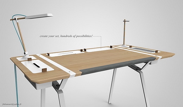 Design，multi-function，woodiness，Simple shape，product design，to work in an office，